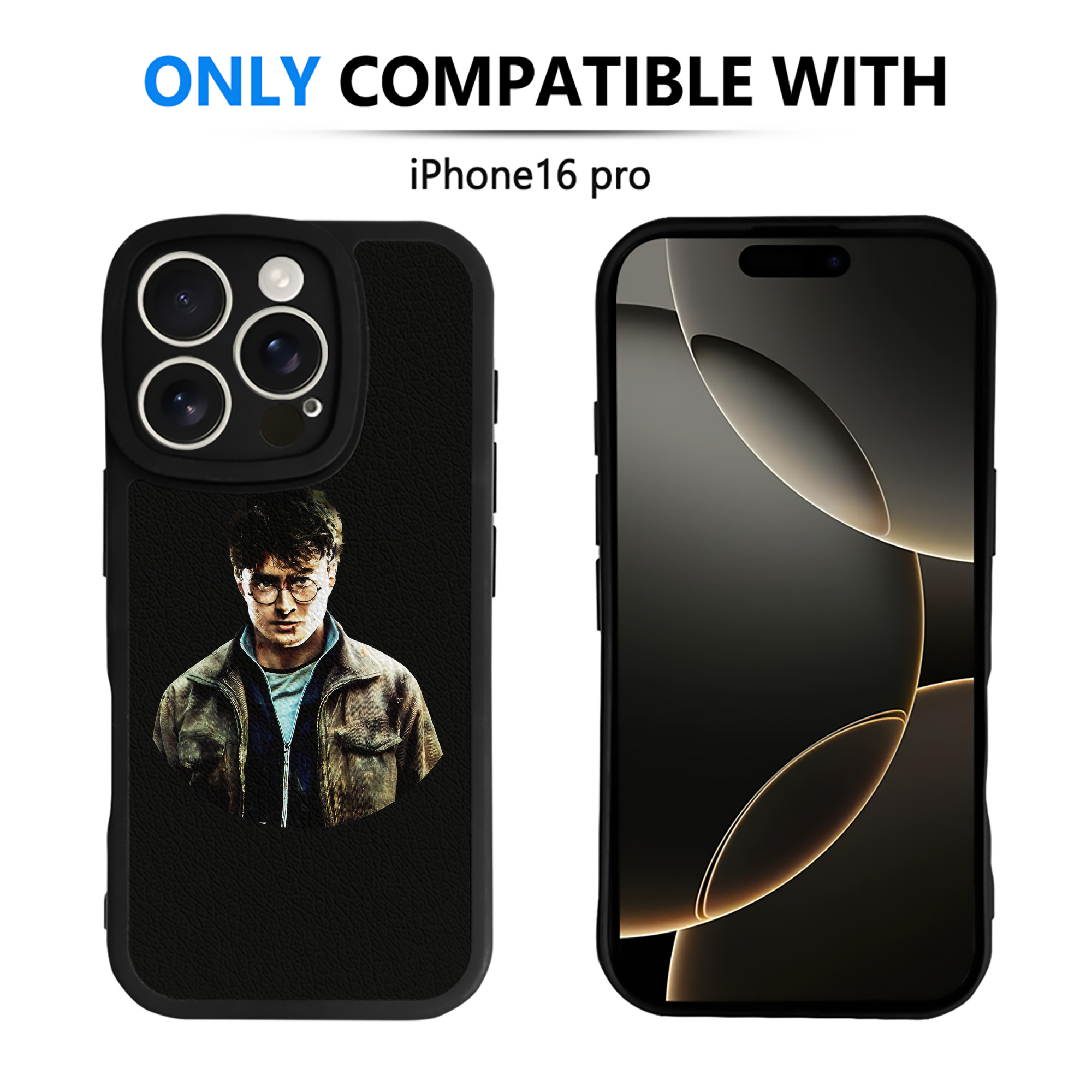 （画像用） Harry Potter ハリー・ポッターシリーズ 【iPhone 16シリーズ対応】シリコンスマホケース（レザー調） 材質：シリコン
